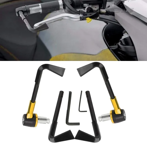 Vista 9 de EVGATSAUTO Protectores de palanca de motocicleta, CNC Freno Delantero Palanca de Guardia de la Motocicleta Handgrip Guard Moto Protector Manillar