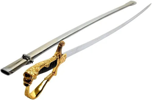 Vista 2 de Espadas alemanas oficiales Katana espada templada completa pieza histórica