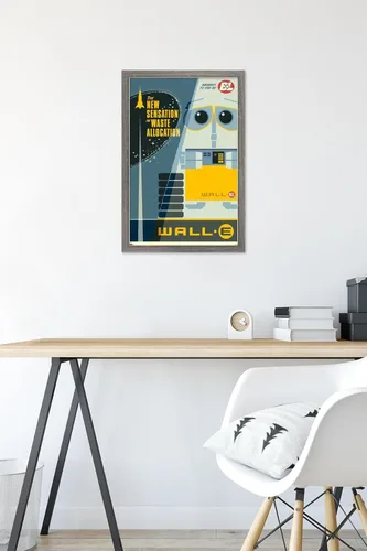 Vista 6 de Trends International Disney Pixar Wall-E - Póster de pared New Sensation, 14.72 x 22.37 pulgadas, versión enmarcada de madera de granero
