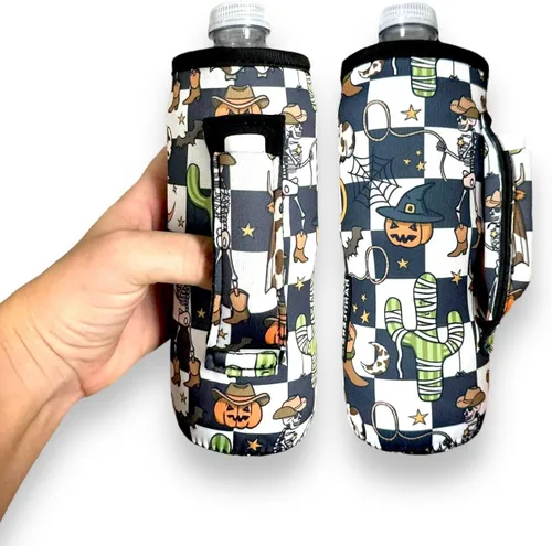 Vista 10 de Lit Handlers Funda de neopreno para botella de agua, soporte aislado para botella de agua de 16 a 24 onzas para caminar, correr y andar
