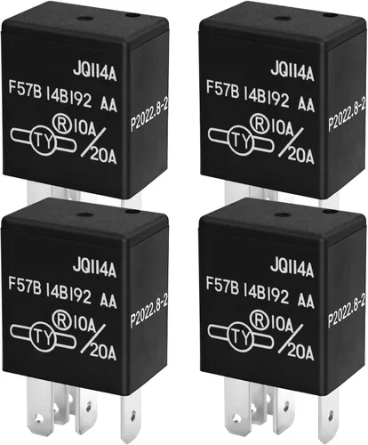 Vista 7 de Relé F57B14B192AA (juego de 2) 10A/20A 12VCC 5 pines, repuesto para F57B 14B192 AA, RY612, 965453041, F5TZ-14N089-B, F5TZ14N089BA - Compatible