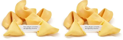 Vista 13 de Soeos Fortune Cookies, aproximadamente 48 unidades, sabor vainilla, galletas Fortune envueltas individualmente a granel, galletas crujientes