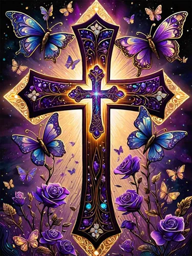 Vista 22 de croshom Kits de Arte de Diamantes Grandes para Adultos, Kits de Pintura de Arte de Diamantes de Paisaje Aurora Boreal para Adultos, 5D DIY Taladros