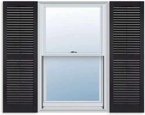 Vista 14 de Persianas estándar exteriores de vinilo para ventanas Negro