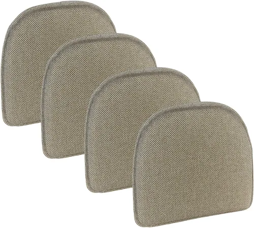 Vista 147 de Klear Vu Raindrop The Gripper - Cojines antideslizantes para silla, suaves y cómodos, almohadillas para asiento, almohadón para cocina, comedor u