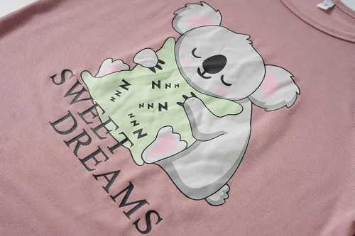 Vista 3 de Vopmocld Conjunto de pijama de manga larga para niñas grandes, ropa de dormir de 2 piezas, pijamas de dibujos animados múltiples