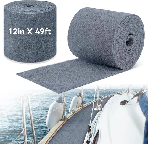 Vista 18 de Timgle Alfombra litera de remolque de barco, alfombra de grado marino de 8/10/12/16/20/24 pulgadas para pontón, litera de remolque, acolchado, guías