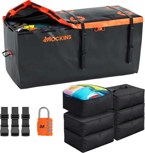 Vista 12 de Mockins Bolsa de Carga Cuadrada de 30 Pies Cúbicos para Enganche de Remolque Impermeable y para Todo Tipo de Clima Bolsa de Carga de PVC 500D