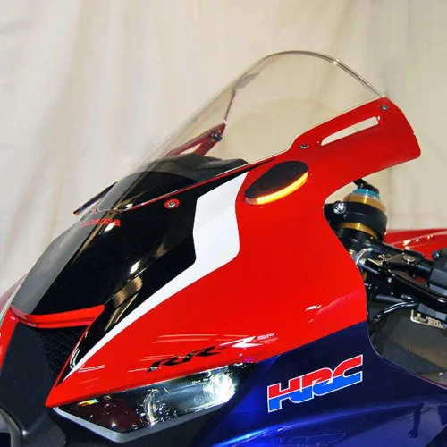 Vista 3 de New Rage Cycles Señales de bloqueo de espejo compatibles con Honda CBR1000RR-R