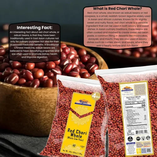 Vista 12 de Rani Red Chori Entero (Frijoles Adzuki) 32 oz (2 libras) 32.03 oz ~ Todo natural Vegano Apto para gluten Sin OMG Kosher Origen indio