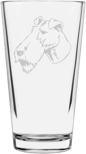 Vista 450 de Podenco Canario - Vaso de pinta de 16 onzas con temática de perro personalizado