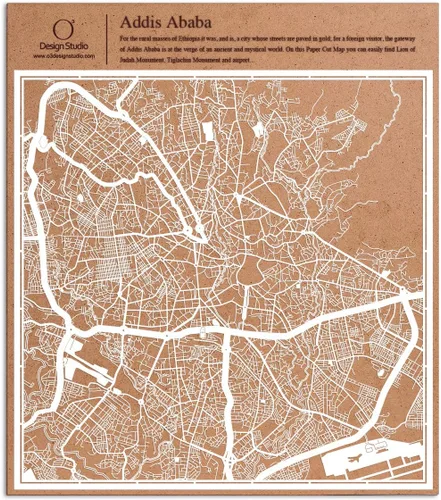 Vista 86 de O3 Design Studio Aberdeen - Mapa de papel cortado en papel blanco de 12 x 12 pulgadas