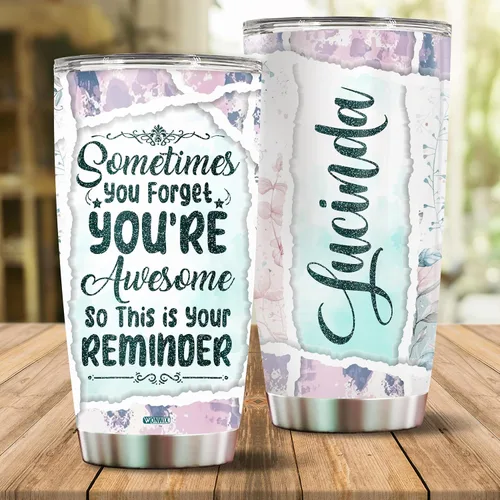 Vista 2 de Regalos inspiradores personalizados para mujeres, taza de viaje, botella de agua, regalo para mamá, esposa, hija, niñas, Navidad, cumpleaños, día