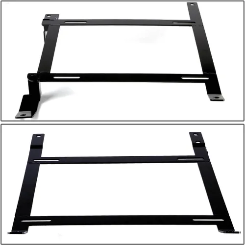 Vista 3 de DNA Motoring SBK-LM-350Z Par de soportes de asiento de acero tensil de montaje bajo compatibles con 350Z 03-09, negro