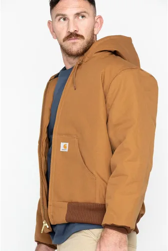 Vista 5 de Carhartt Men's Loose Fit Firm Duck Insulated Flannel-Lined Active Jacket