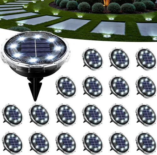 Vista 14 de SOLPEX Luces solares navideñas para exteriores, paquete de 10 unidades que Cambio