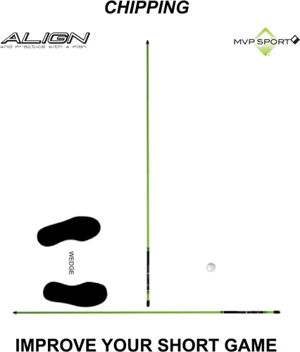 Vista 10 de David Leadbetter (MoRodz) Paquete de 2 varillas de alineación para swing A.