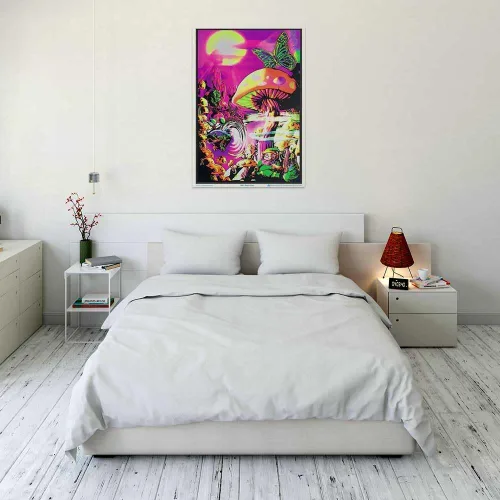 Vista 2 de Scorpio Posters Magic Valley - Póster de luz negra, flocado, 23 x 35 pulgadas