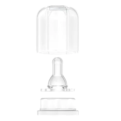 Vista 3 de Lifefactory Biberones de vidrio con protección de silicona, paquete de 2, botellas de 9 onzas, col rizada