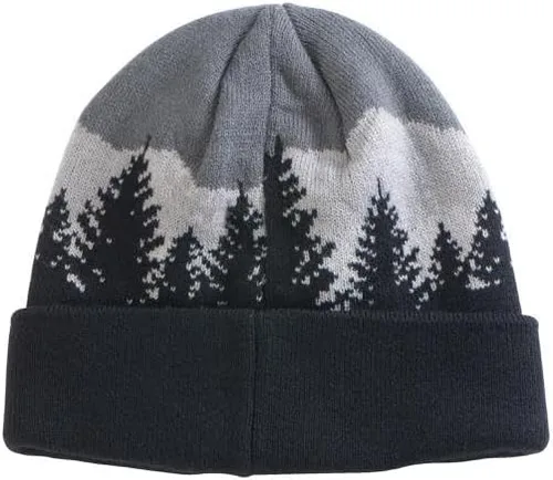 Vista 2 de Subaru Logo Great Outdoors Gorro Gorro Impreza Forester Outback Ascent Sti Outback BRZ Legacy Negro, Negro