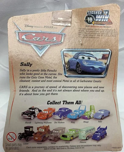 Vista 4 de Mattel Disney Pixar Cars Series 1 Original Sally - Coche fundido a escala 1:55