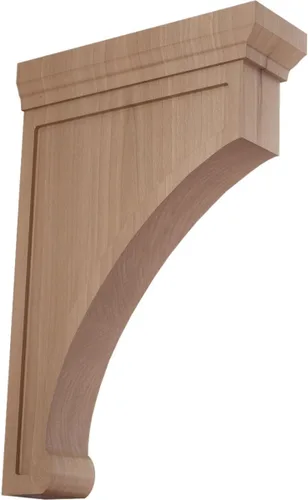 Vista 31 de Ekena Millwork Gomez - Soporte de madera, BKTW02X04X06GORW Madera de caucho.