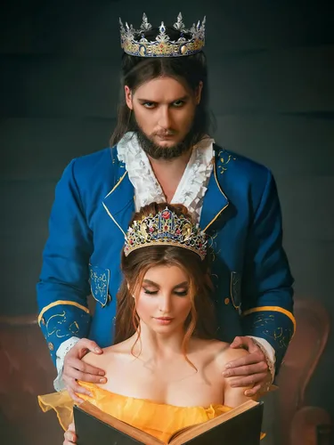 Vista 2 de SWEETV Diadema para parejas, accesorio para el cabello para mujeres y hombres