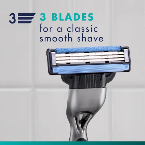 Vista 5 de Gillette Mach3 - Recambios de hoja de afeitar para hombre, 8 recambios de hoja de afeitar