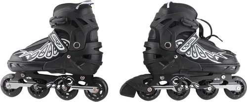 Vista 5 de Adjustable Inline Skates Indoor Outdoor Fitness Skates Kids Boys Girls Ladies Blue Black S M L