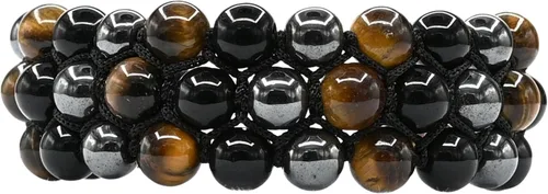 Vista 47 de Amazing Gemstone Pulsera de control de ira – Howlita Amazonita Lava Juego de pulseras para hombres y mujeres, curativa, calmante, ansiedad, alivio