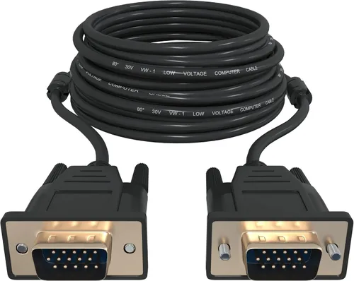 Vista 2 de TP606 - Cable VGA de 30 pies - Cable de computadora/monitor/proyector/PC/TV de 15 pines, cable de video de 30 pies de largo 30 feet long video