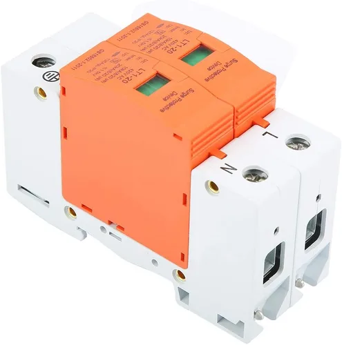 Vista 7 de 2 Polo 1 Pieza Dispositivo DIN Rail Montaje Protector Dispositivo de Baja Tensión 10-20KA 420V Electrónico
