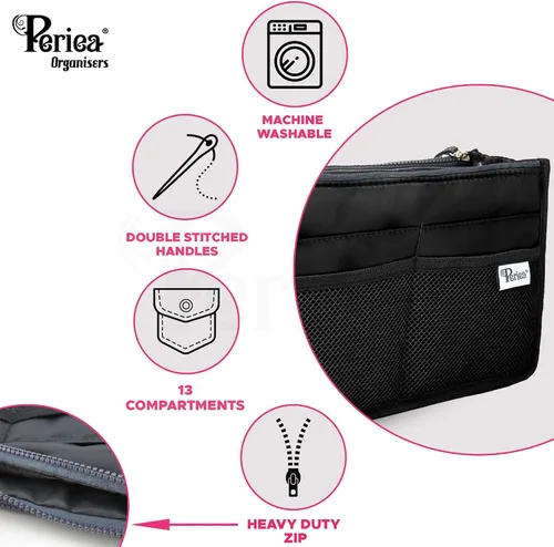 Vista 4 de Chelsy Premium - Bolsa rígida o organizador (mediano, morado)