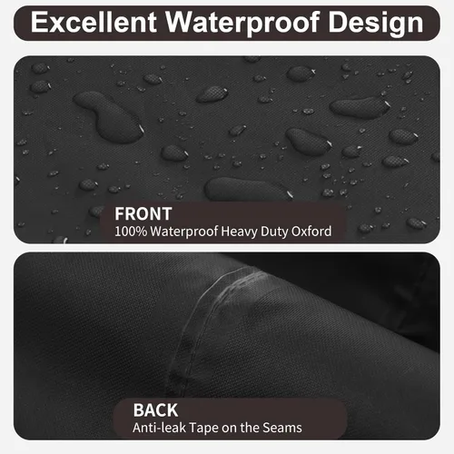 Vista 4 de PureFit Funda de sofá modular para exteriores en forma de L, impermeable, para muebles de patio, terraza, césped y jardín, 83 x 104 pulgadas