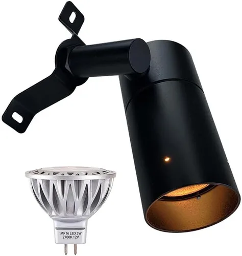 Vista 9 de Arrownine Luces de iluminación de paisaje, bajo voltaje, luces montadas en árbol de pared al aire libre, reemplazable, bombilla LED MR16, acabado