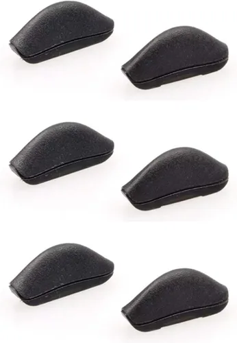 Vista 5 de Almohadillas de goma negras para la nariz, pedazos de brotes de ajuste Oakley Crosslink Glass Eyeglasss Frames Regular Euro