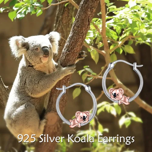 Vista 24 de VONALA Bonitos aretes de aro de plata de ley 925, regalos de cumpleaños para mujer