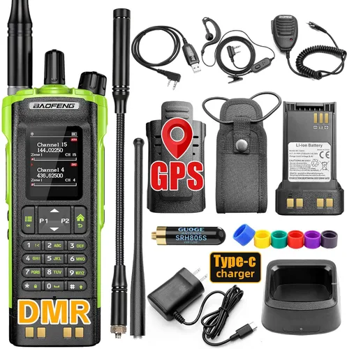 Vista 9 de BAOFENG DM32 DM-32UV DMR Radio Walkie Talkies de largo alcance Radio digital bidireccional Radio jamón de alta potencia de 10 W