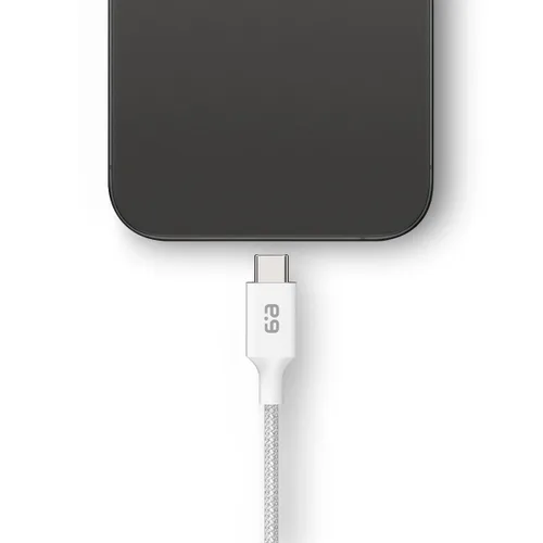 Vista 3 de PureGear Cable trenzado USB-C a C (4 pies), cable de carga de alimentación para iPhone Air, 17, 17Pro, 17ProMax, 16, 15, MacBook, iPad Pro 2020