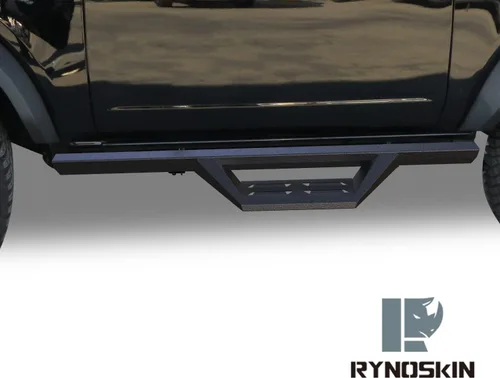 Vista 7 de RYNOSKIN Estribos laterales para Ford Bronco 2021-2026 de 2 puertas, resistente, texturizada, color negro, resistente, para SUV, barra Nerf