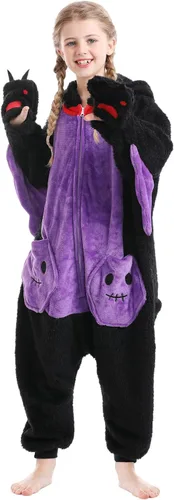 Vista 2 de Magicalani Pijama unisex de animal para adultos, ropa de dormir de cosplay de anime para mujeres y hombres, disfraz de Halloween de una pieza