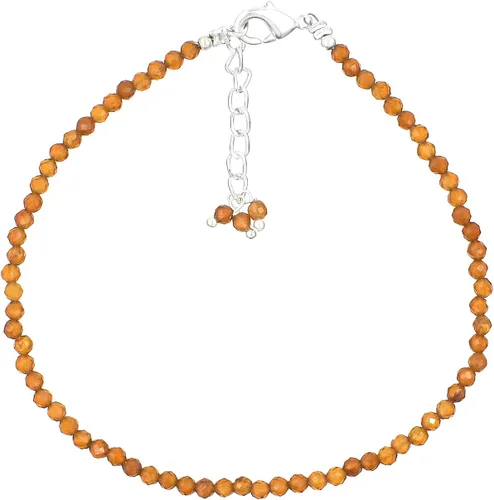 Vista 13 de TGH Pulsera de cuentas naturales con piedras preciosas microfacetadas, joyería para ella, cristales curativos energéticos de piedra natal, cadena