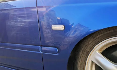 Vista 7 de iJDMTOY JDM-Spec - Luces de marca lateral de parachoques delantero con lentes ámbar semitransparentes y LED completos con cables de conexión