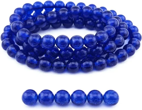 Vista 19 de DandS ltd Cuentas de cristal agrietadas para la fabricación de joyas, champán, pulseras vibrantes de bricolaje, collares, aretes, suministros