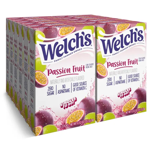 Vista 15 de Welch's Singles To Go! Paquete variado de mezcla de bebida de arándano, paquetes de sabor de agua sin azúcar, sin aspartamo, sin tintes