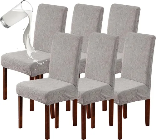 Vista 18 de Genina Fundas impermeables para sillas Parsons de comedor, fundas elásticas para sillas Parsons para comedor, cocina, funda protectora para silla