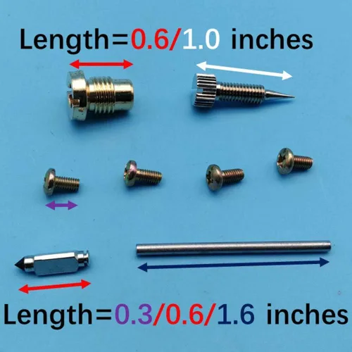 Vista 4 de Kit de reparación de carburador de carbohidratos compatible con Wisconsin K2119 LQ37 V460D VH4D V465D W4-1770 Motor L57-1 L77-B L77-C LZ57-1 L57-E