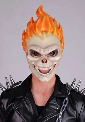 Vista 5 de Disfraz Deluxe para Hombre de Ghost Rider de Marvel Multicolor