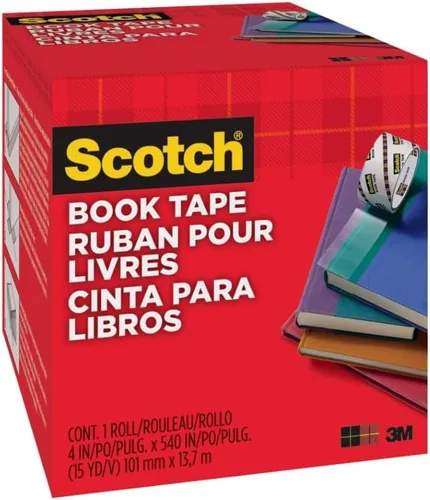 Vista 3 de Scotch Cinta adhesiva para libros 845, Transparente