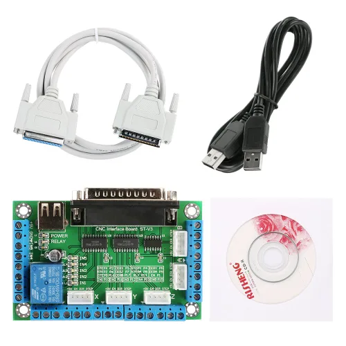 Vista 4 de SainSmart Tablero de ruptura de 5 ejes para molino CNC de controlador de motor paso a paso